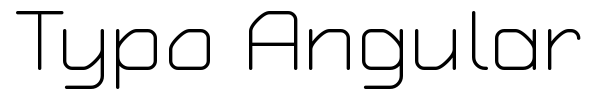 Typo Angular Rounded font preview